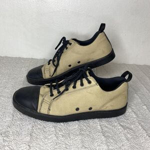 Men's Black and Tan Sneakers